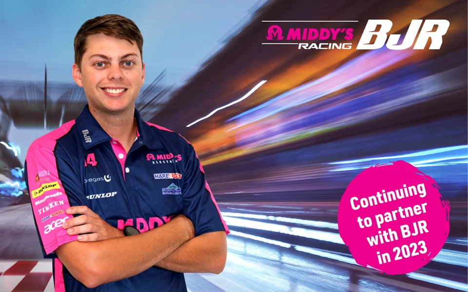 Middy’s Teams Up Again with Bryce Fullwood & Brad Jones Racing for 2023