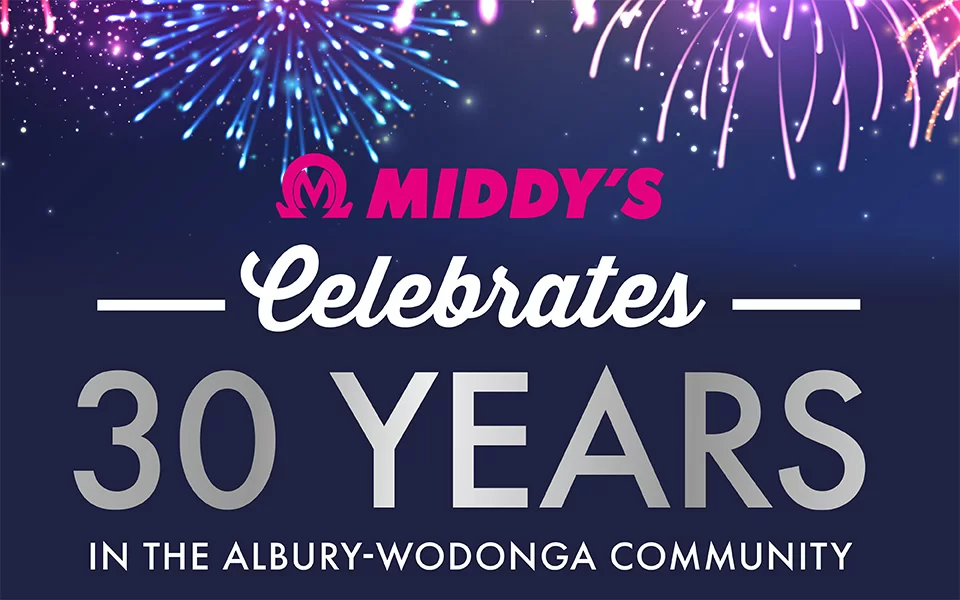 Middy's Wodonga Celebrates 30 Years